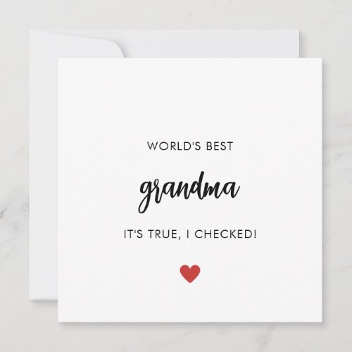 Funny Mothers Day Card For Grandma