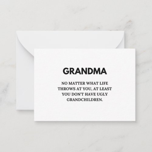 Funny Mothers Day Card For Grandma No Matter