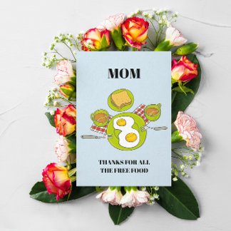 Funny Mother's Day Card | Free Food