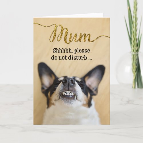 Funny Mothers Day Card _ Mum _ Dog With Goofy Grin