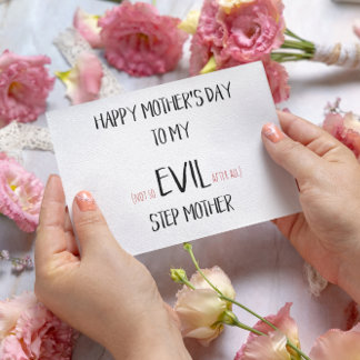 Funny Mothers Day Card - Step Mom