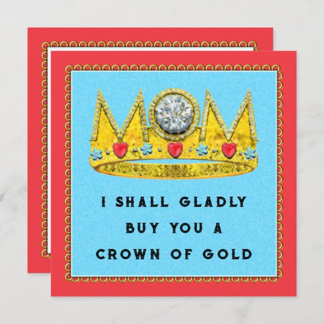 Funny Mother's Day Cards (Front/Back)