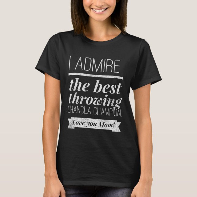 Funny Mother's Day Chancla Survivor Mom T-Shirt (Front)