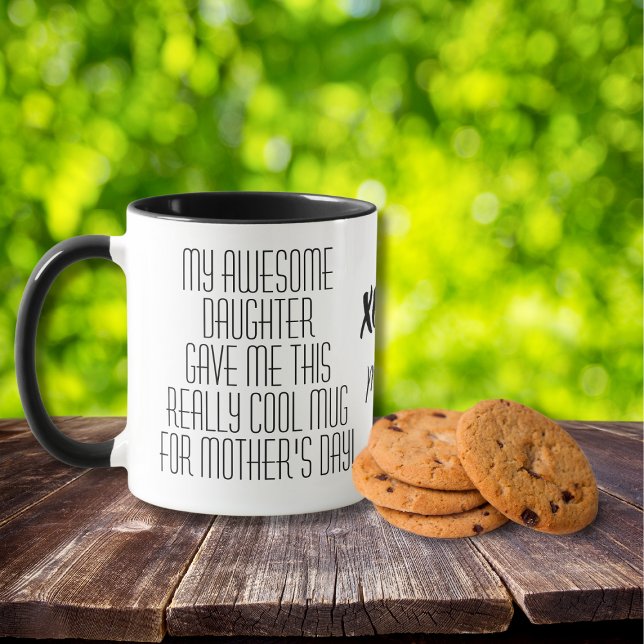 Funny Mother's Day from Daughter Simple Text Mug (Creator Uploaded)