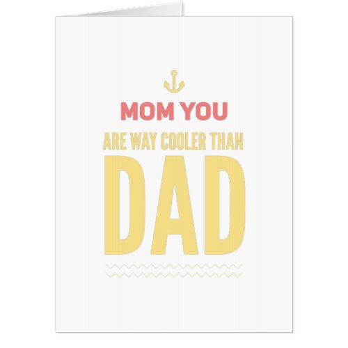 Funny mothers day gift for mother her mom mummy co card