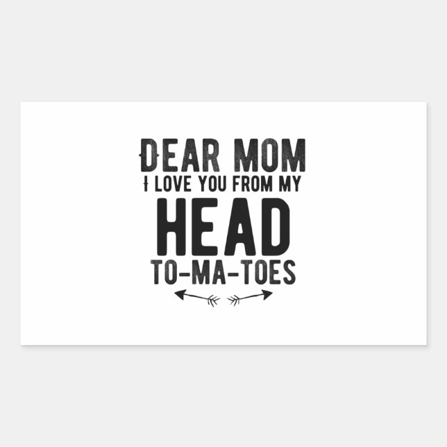 funny mothers day gift for mother mom rectangular sticker (Front)
