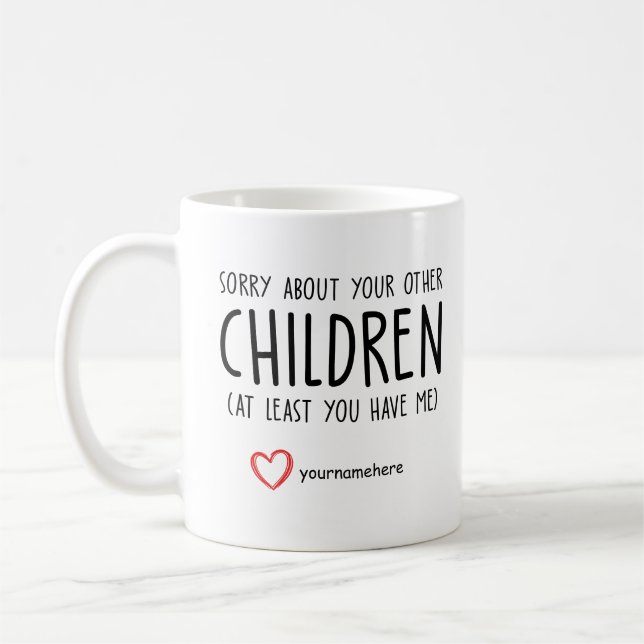 Funny Mothers day Gift Mom Birthday Coffee Mug (Left)