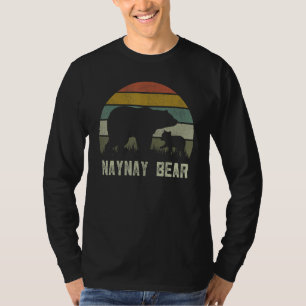 Funny Mothers Day Grandma Cub Kids Naynay Bear T-Shirt