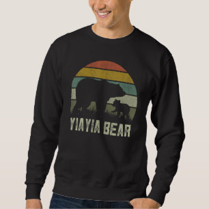Funny Mothers Day Greek Grandma  Cub Kid Yiayia Be Sweatshirt