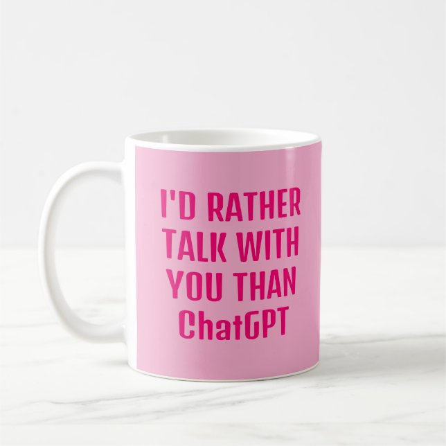 Funny mother's day Mug from shy guy  (Left)