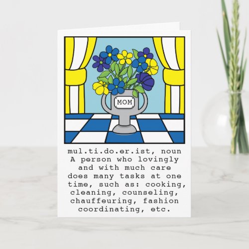 Funny Mothers Day Multidoerist Card