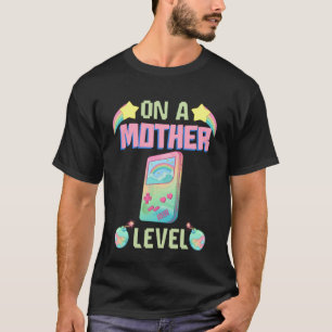 Funny Mothers Day On A Mother Level Retro Vintage T-Shirt