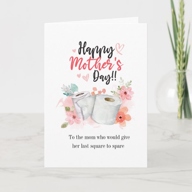Funny Mothers Day Pandemic Year Personalized Holiday Card (Front)
