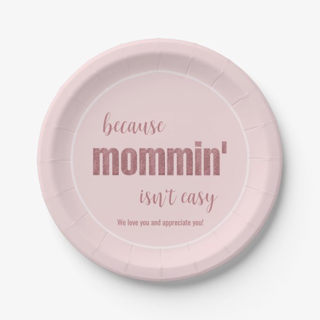 Funny Mother's Day Party  Paper Plates (Front)