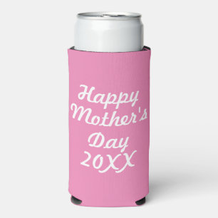 Funny Mother's Day - Pink and White - Seltzer Can Cooler
