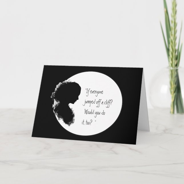 Funny Mother's Day Verse Momism for Mom Card (Front)