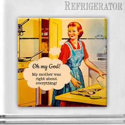 Funny Mother&#39;s Day Vintage Magnet