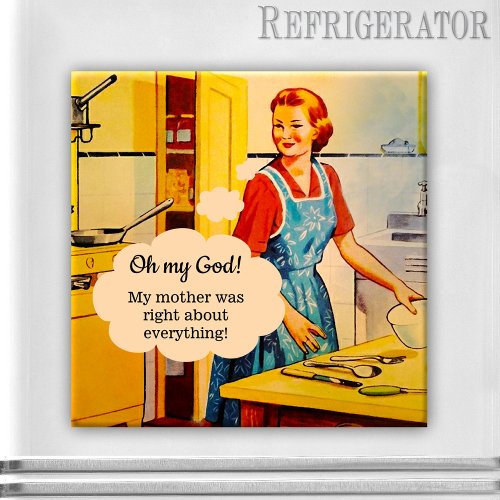 Funny Mothers Day Vintage Magnet