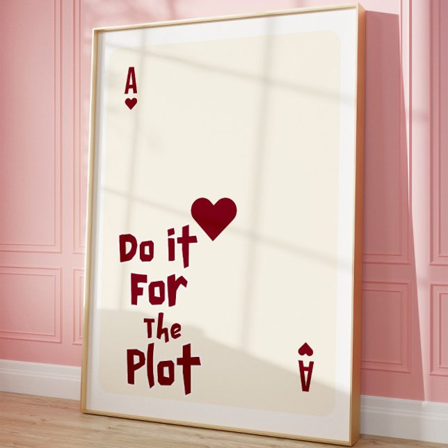 Funny Motivational Ace of Hearts Trendy Wall Art (Creator Uploaded)