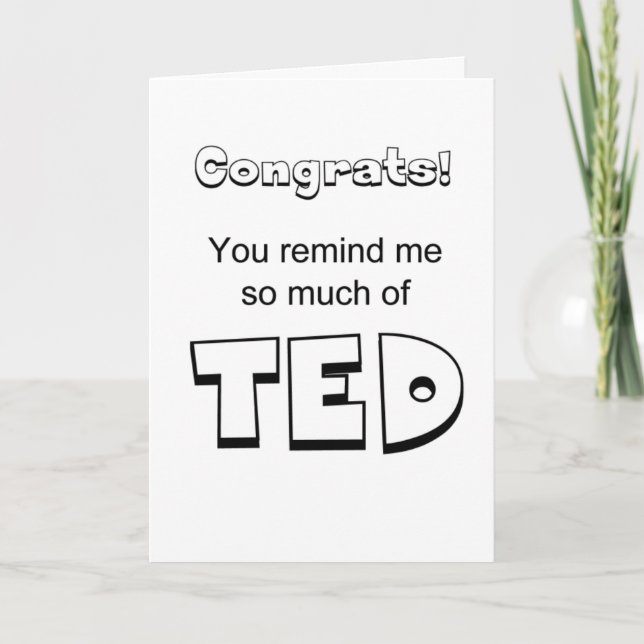 funny motivational congrats card (Front)