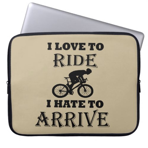 funny motivational cycling quotes laptop sleeve