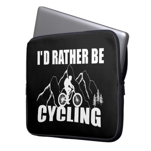 Funny motivational cycling quotes laptop sleeve
