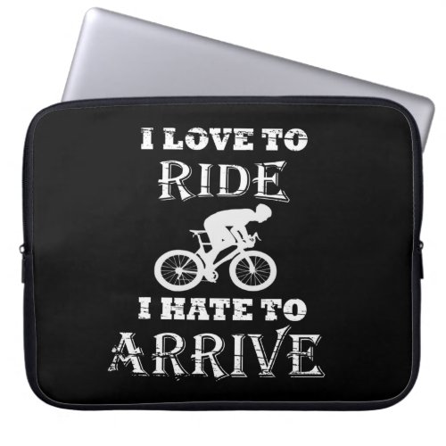 funny motivational cycling quotes laptop sleeve