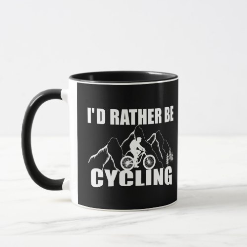 Funny motivational cycling quotes mug