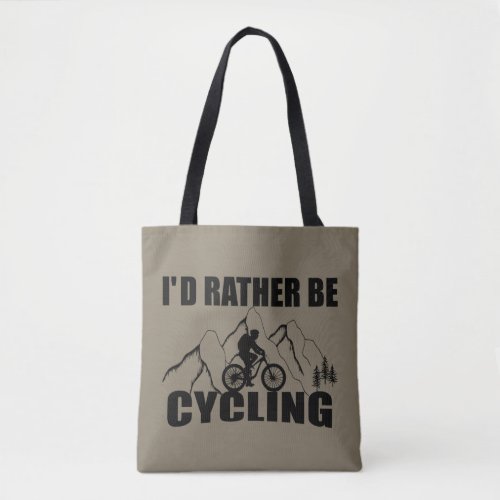 Funny motivational cycling quotes tote bag