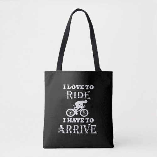 funny motivational cycling quotes tote bag