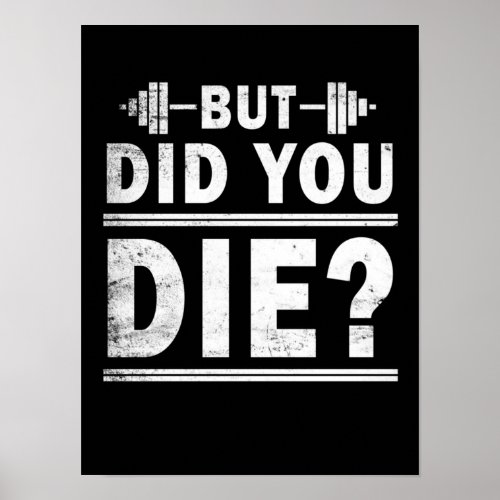 Funny Motivational Gym Fitness Poster