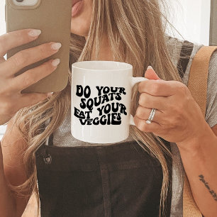 Funny Motivational Mug Squats Mug Fitness Gifts