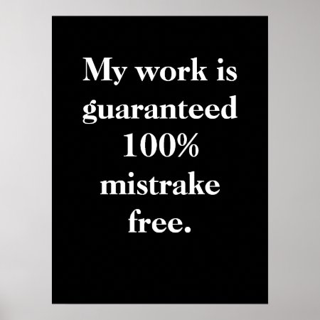 Funny Motivational Office Poster