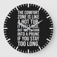 Funny Motivational Quote, Comfort Zone vs Hot Tub