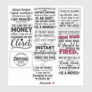 funny Motivational quotes for life To Inspire You Sticker