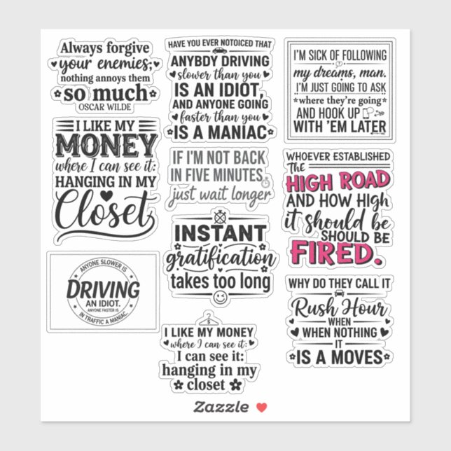 funny Motivational quotes for life To Inspire You Sticker (Sheet)