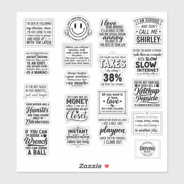 funny Motivational quotes for life To Inspire You Sticker (Sheet)