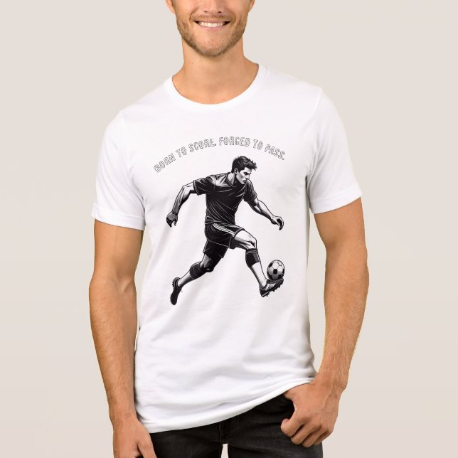 Funny & Motivational Soccer T-Shirt Tri-Blend Shirt (Front)