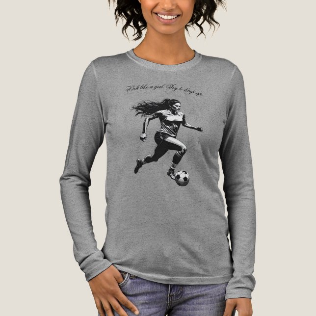 Funny & Motivational Soccer T-Shirt  Tri-Blend Shirt (Front)