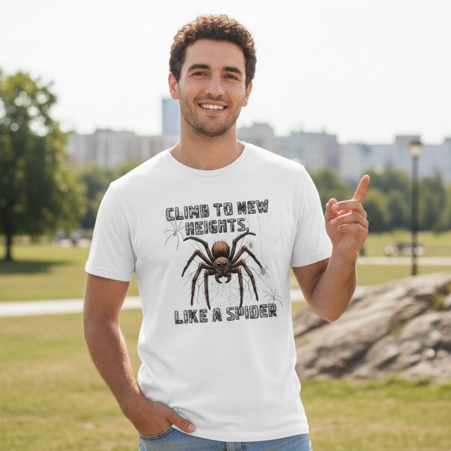 Funny Motivational Spider Graphic T-Shirt (Creator Uploaded)