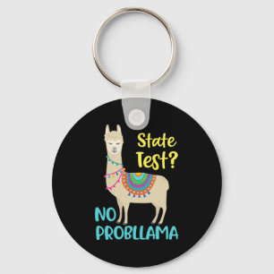 Funny Motivational State Test Day For Students Keychain