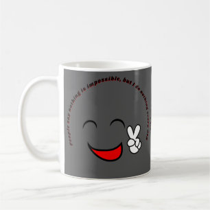 Funny Motivational Work Quote Illustration Coffee Mug