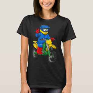 Funny Motorbike Builder Boys Block Building Toys D T-Shirt
