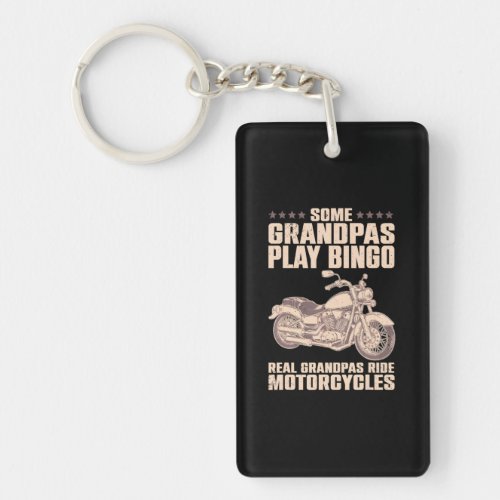 Funny Motorcycle For Grandpa Dad Motorcycle Keychain