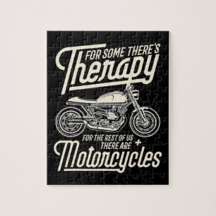 Funny Motorcycle Rider Rapy -  Biker Gift Jigsaw Puzzle