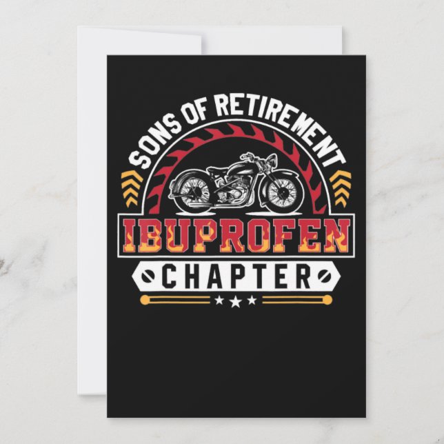 funny motorcycle rider son or arthritis old riders holiday card (Front)