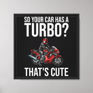 Funny Motorcycle Sportbike Gift Men Women Motorbik Canvas Print