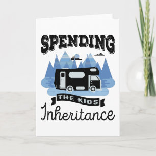 Funny Motorhome RV Retirement Gift Dad Card