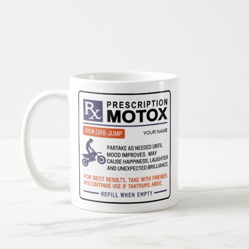 Funny MotoX Mug Prescription Design