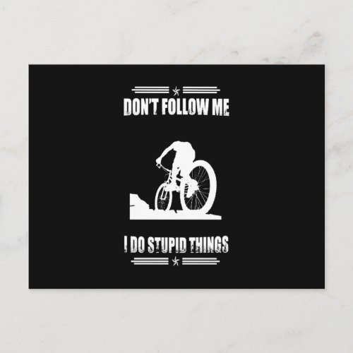 Funny Mountain Bike Quotes Biker Cyclist Postcard